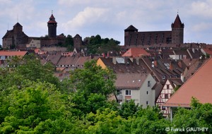 Vue sur le chateau de Nuremberg