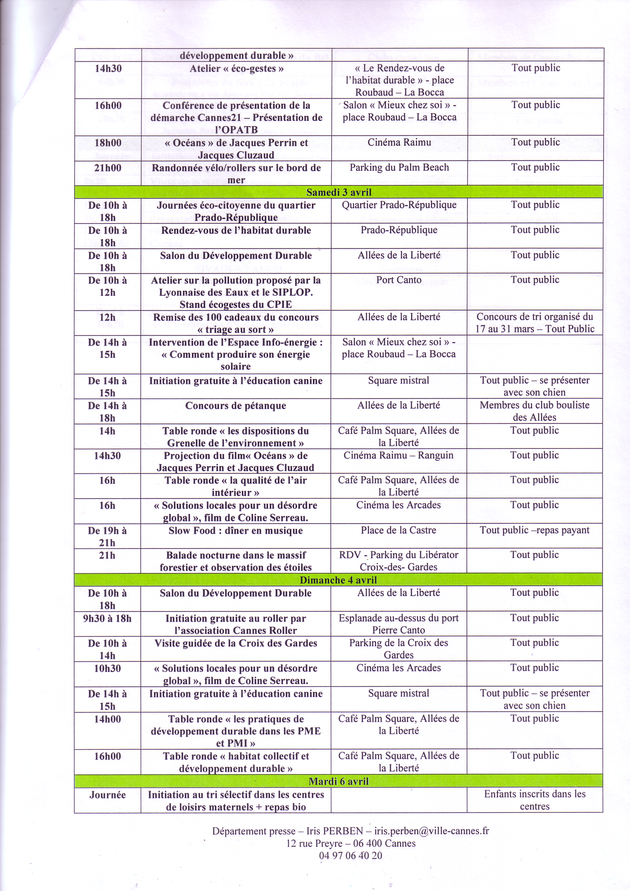 Semaine développement durable 3