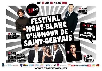 Affiche 27 ème Festival Mont Blanc d'Humour de Saint Gervais 3