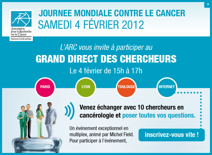 A l’occasion de la Journée Mondiale contre le Cancer le 4 Février 2012 ...