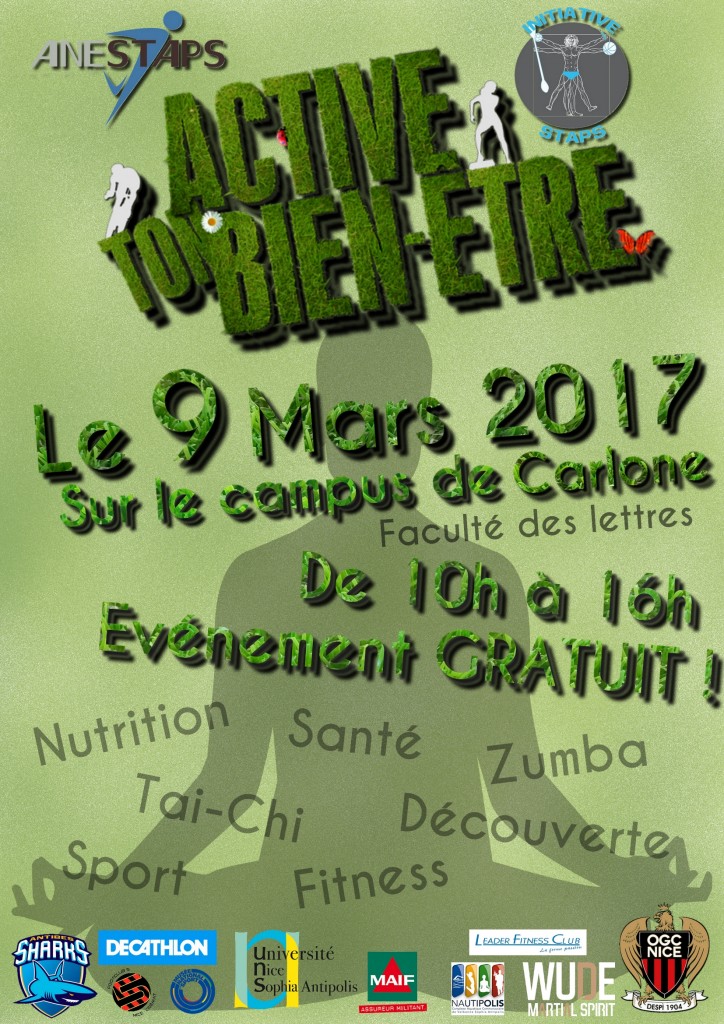 « ACTIVE TON BIEN ETRE » sur le site de la Faculté de Lettres à Nice …