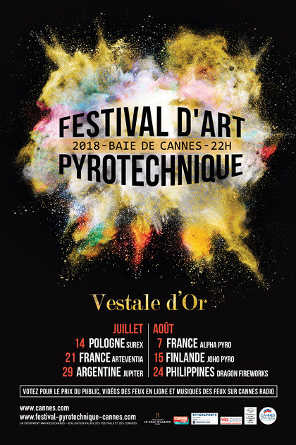 CANNES FESTIVAL D’ART PYROTECHNIQUE 2018…