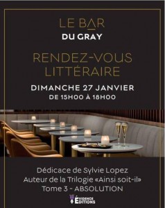 Sylvie LOPEZ : Evénement littéraire à l’Hôtel Barrière Le Gray d’Albion Cannes …