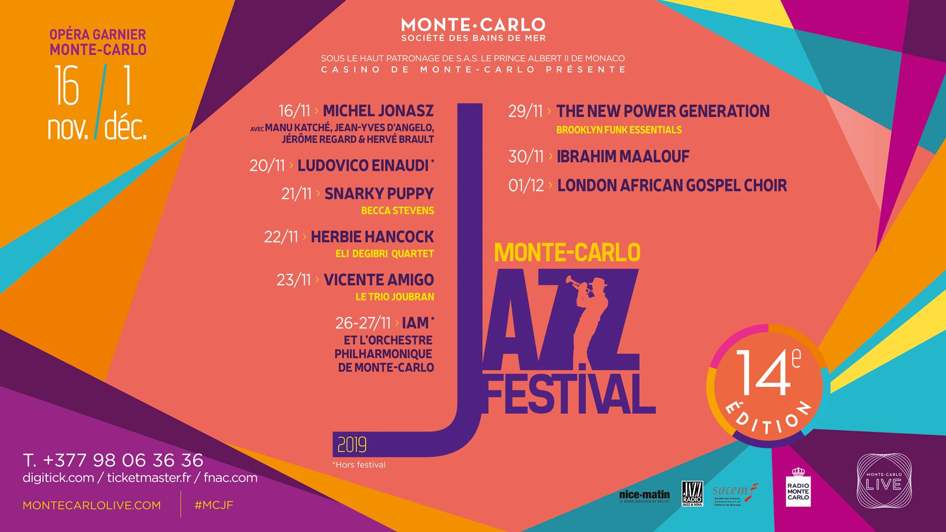 MONTE CARLO JAZZ FESTIVAL 2019… Presse Alpes Maritimes