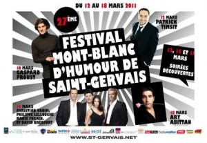 Le Prix Henri Salvador Saint-Gervais 27 ème Festival Mont-Blanc d’Humour de Saint-Gervais…