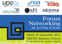 Forum Networking de la Côte d’Azur succès confirmé pour la troisième édition à SKEMA Business School !…