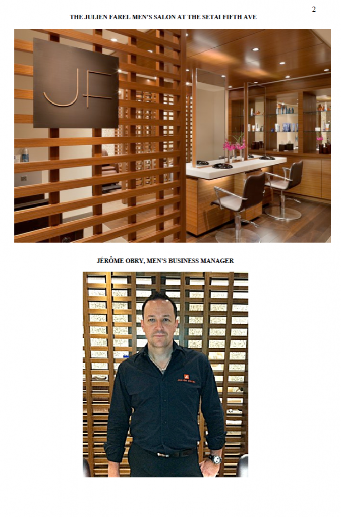 Jérôme OBRY : Un coiffeur de NICE apporte son expérience à Julien FAREL à NEW YORK…