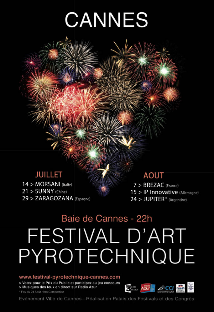 Cannes : « Festival d’Art Pyrotechnique » 2012…