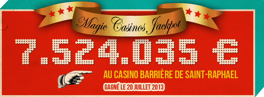 Saint-Raphaël : Le 2ème plus gros « Magic jackpot » a été gagné dans le casino français Lucien Barrière…