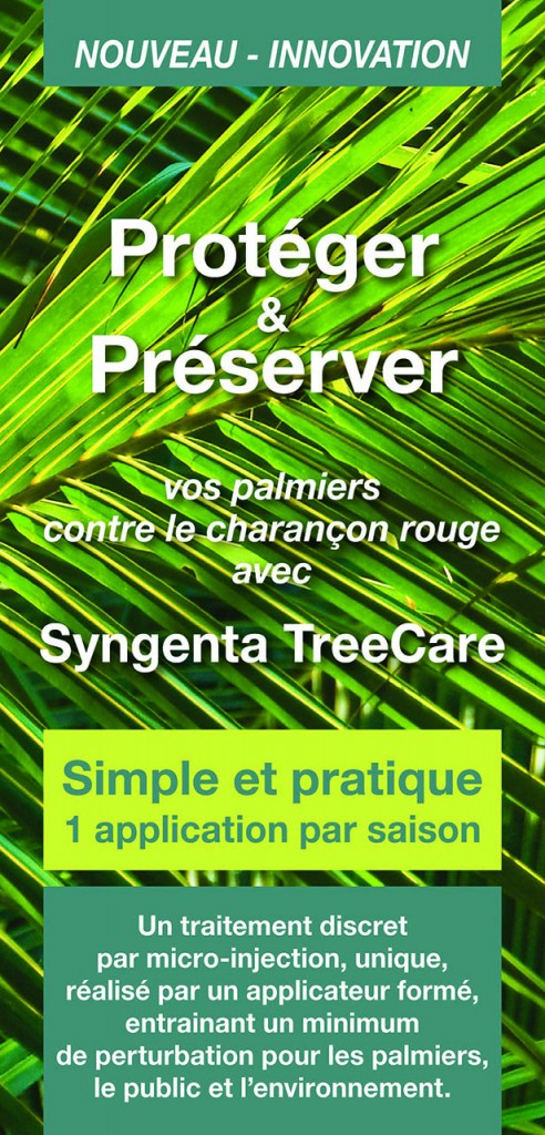 Roquebrune sur Argens : « Tropicana Flore » signe un contrat avec « Syngenta° » pour assurer les traitements préventifs les plus efficaces pour les Palmiers…