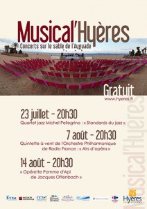 Hyères : Festival de Musique Classique « Musical’Hyères » Plage de l’Ayguade…
