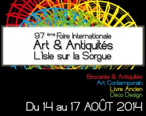 Isle-sur-la-Sorgue (84) : 97 ème Foire Internationale Art & Antiquités…