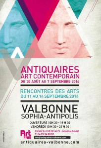 Valbonne Sophia-Antipolis : 30 ème Salon des Antiquaires, Art Moderne & Contemporain…