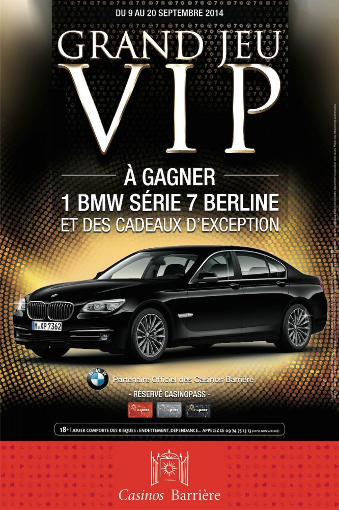 Casinos Barrière : Grand Jeu V.I.P.