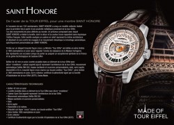 Paris / Fribourg : L’horloger Saint Honoré annonce la sortie de « la montre Tour Eiffel » à l’occasion de son 130 ème anniversaire…