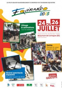 50 ème édition de l’Equirando, plus grand rassemblement européen de tourisme équestre…