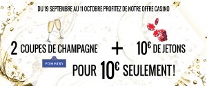 Les Casinos Barrière vous donnent rendez-vous pour participer au Grand Jeu Champagne* organisé en partenariat avec la Maison Pommery…
