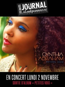 Paris Jazz : Le Petit Journal Montparnasse accueille Cynthia ABRAHAM…