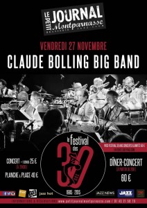 Paris Jazz : Dans le cadre du festival de ses 30 ans, le Petit Journal Montparnasse accueille Claude BOLLING BIG BAND…