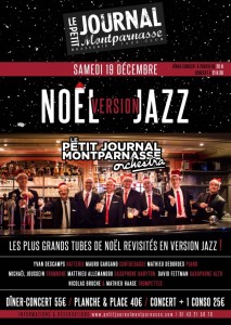 Paris Jazz : Le Petit Journal Montparnasse Orchestra fête « Noël version Jazz »…