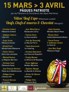 « OEUFS, CHEFS d’OEUVRES et CHOCOLATS »…