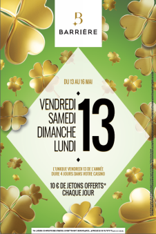 Chance & Frissons dans les casinos Barrière…