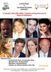 Les Acteurs de Cannes organisent une soirée projection de courts-métrages …