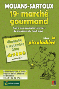 Mouans-Sartoux : « Marché Gourmand 2016  » …
