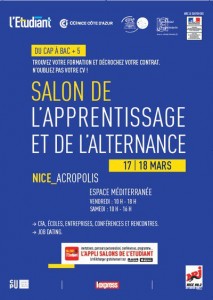 3ème édition du Salon de l’Apprentissage et de l’Alternance de Nice…