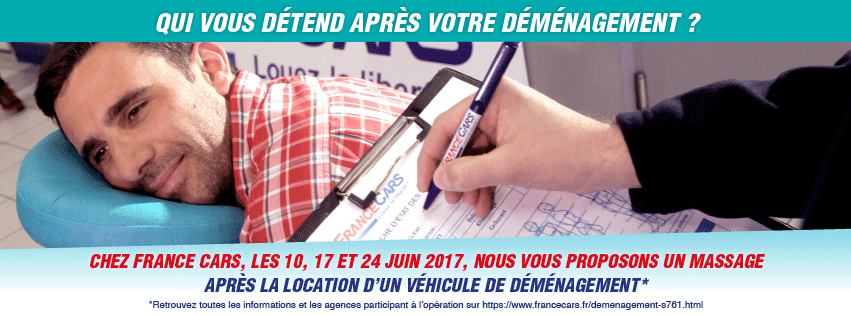 France Cars, le loueur qui vous détend après votre déménagement ! …
