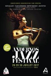 ANDERNOS JAZZ FESTIVAL 46ème édition du 28 au 30 juillet 2017…