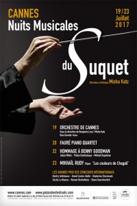 Les Nuits Musicales du Suquet, du 19 au 23 juillet 2017…