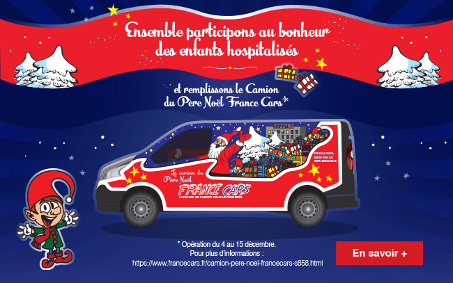Le Camion du Père Noël France Cars participe au bonheur des enfants hospitalisés…