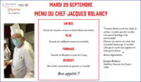 NICE : Le Chef Jacques ROLANCY concocte un déjeuner pour les patients hospitalisés au Centre Antoine LACASSAGNE…