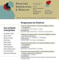 BEAUNE (Côte d’Or) : FESTIVAL BEETHOVEN 2021…