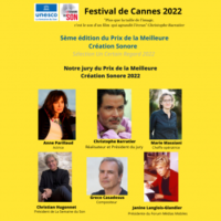 Festival International du Film Cannes 2022 : Remise du prix de la meilleure création sonore 2022…