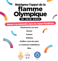 LE DÉPARTEMENT DES ALPES-MARITIMES « COLLECTIVITÉ HÔTE »  PASSAGE RELAIS DE LA   FLAMME OLYMPIQUE…